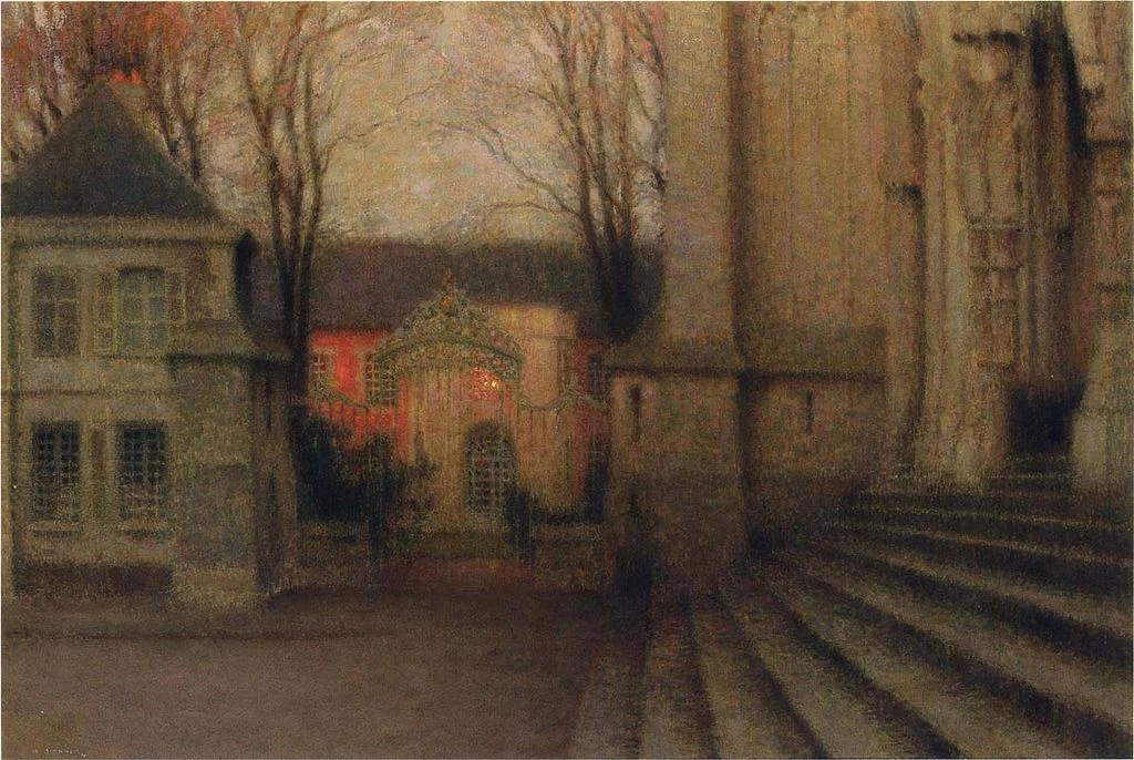 Henri Le Sidaner - 127, Il vescovado, Chartres, Eure, et, Loir